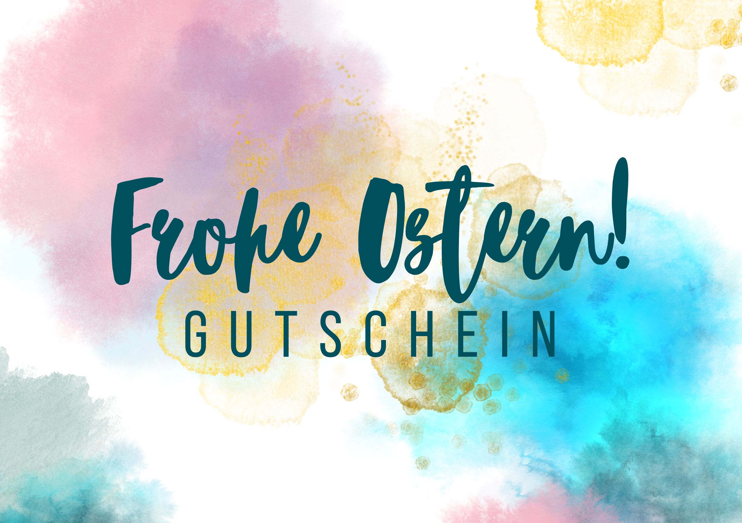 Frohe Ostern Farbkleckse