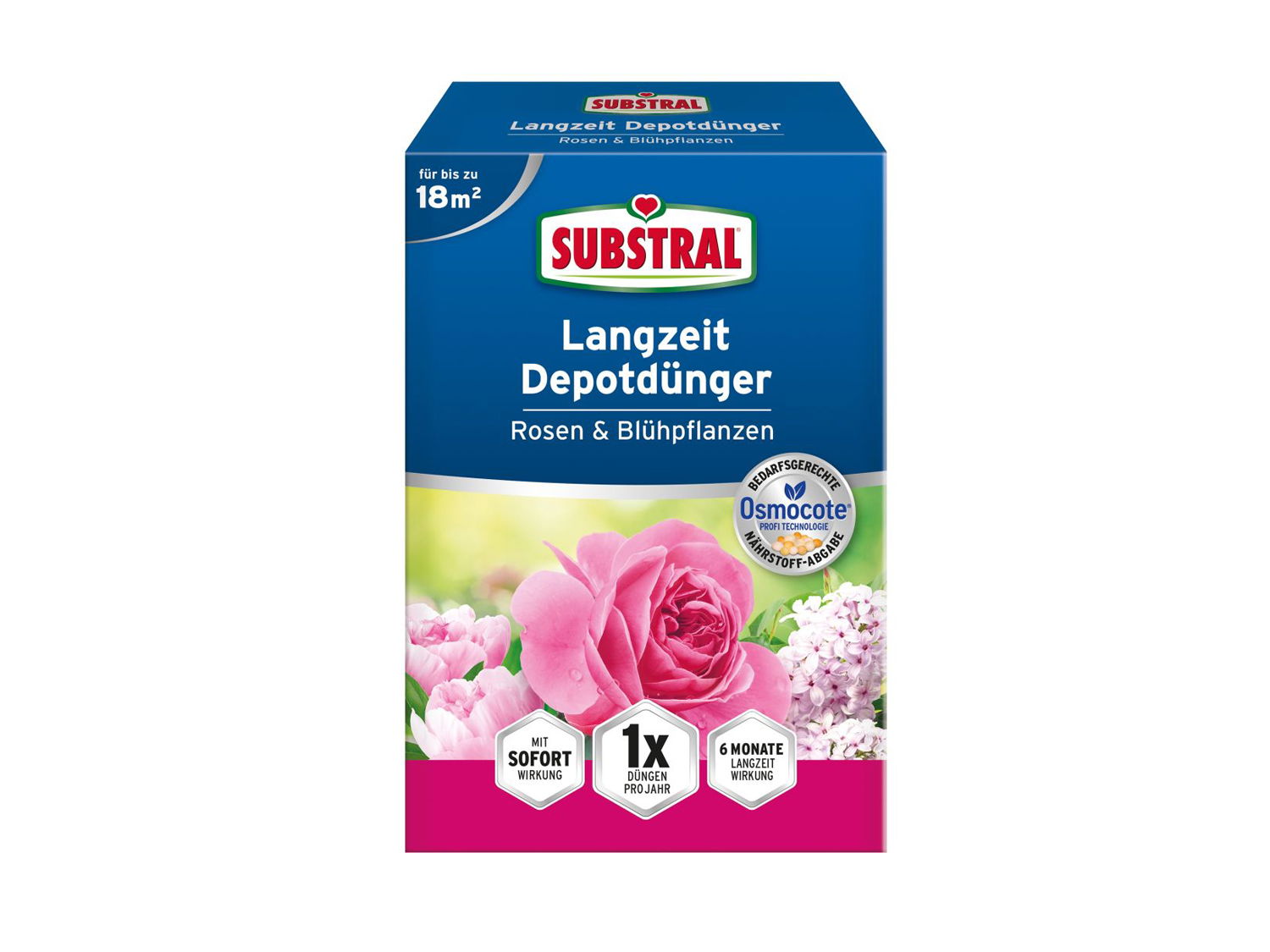 Langzeit Depotdünger für Rosen und Blühpflanzen