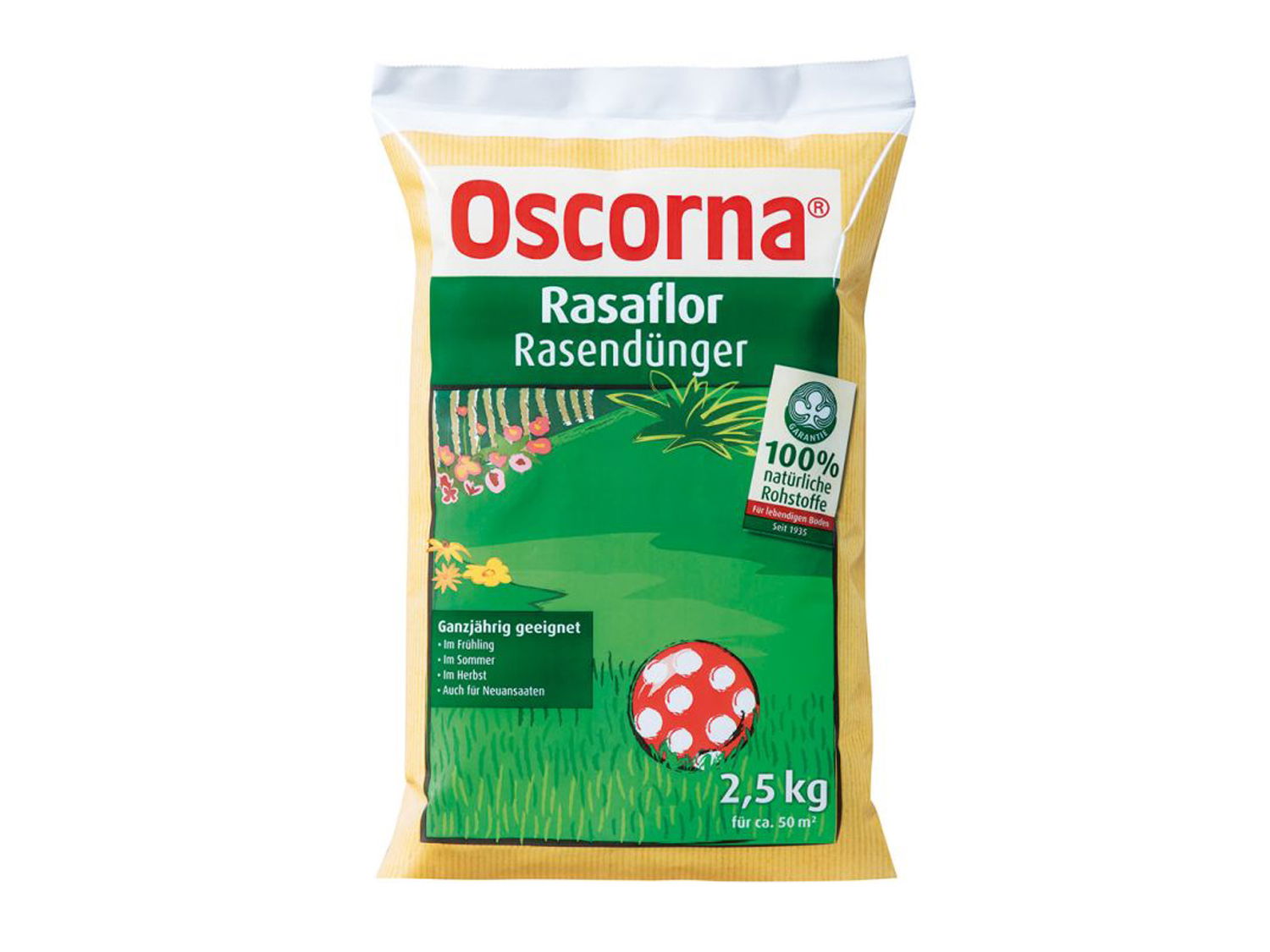 Rasendünger Rasaflor Naturdünger